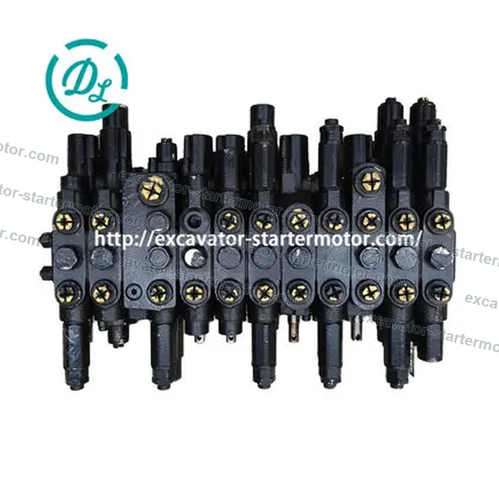 172A64-74100 Main Control Valve Assembly for Yanmar ViO17, OEM/reference 172A64-74100, Main Hydraulic Control Valve Assembly, product view 5