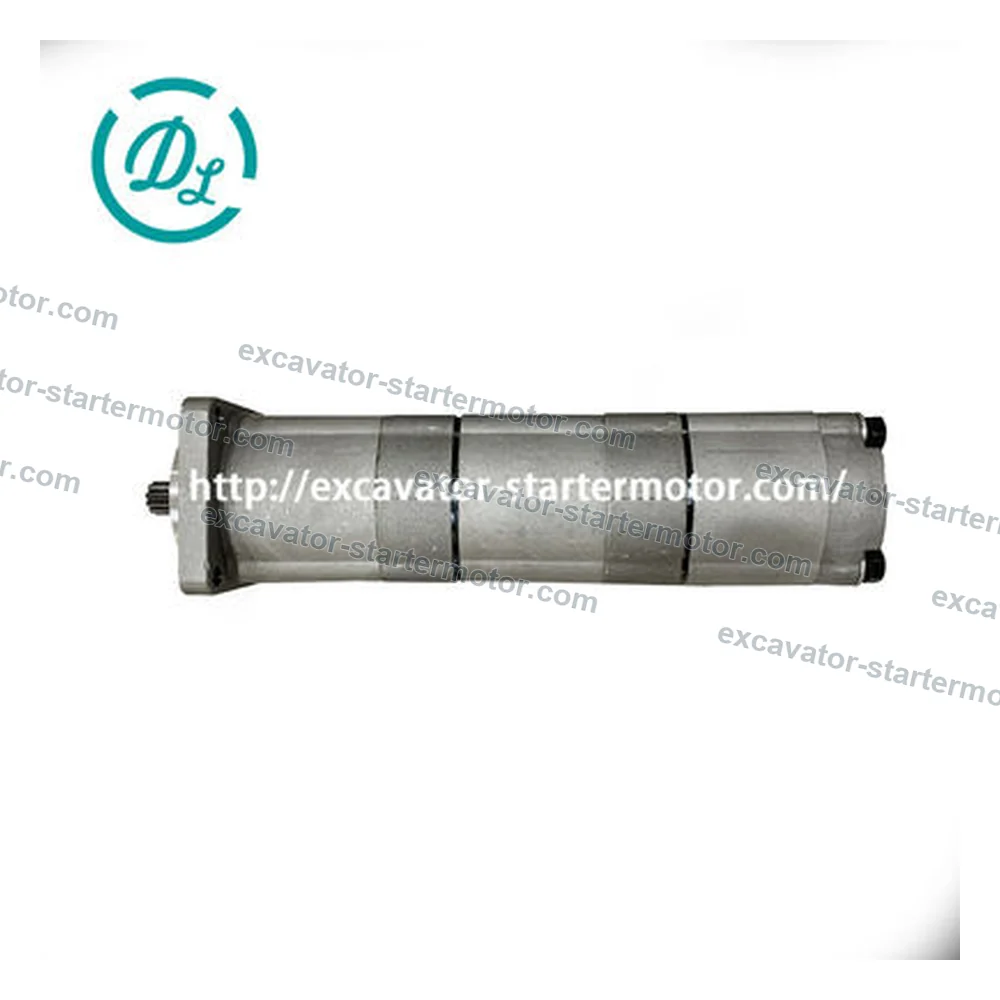 307012-8160 Triple Hydraulic Gear Pump for Kubota KX101 KX151 KX45, OEM/reference 307012-8160, Three-Section Hydraulic Gear Pump