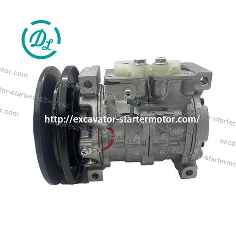 4721999 24V 10S13C A/C Compressor for Hitachi ZX200-5G to ZX350-5G, OEM/reference 4721999, 10S13C A/C Compressor, product view 2