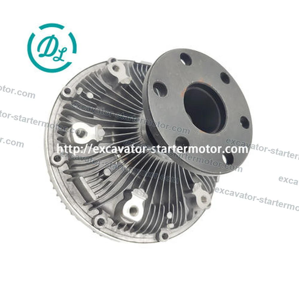 EexcavaStart Fan Clutch Assembly for Hyundai R160W9A 11Q6-00260, OEM/reference 11Q6-00260, Fan Clutch Assembly, product view 2