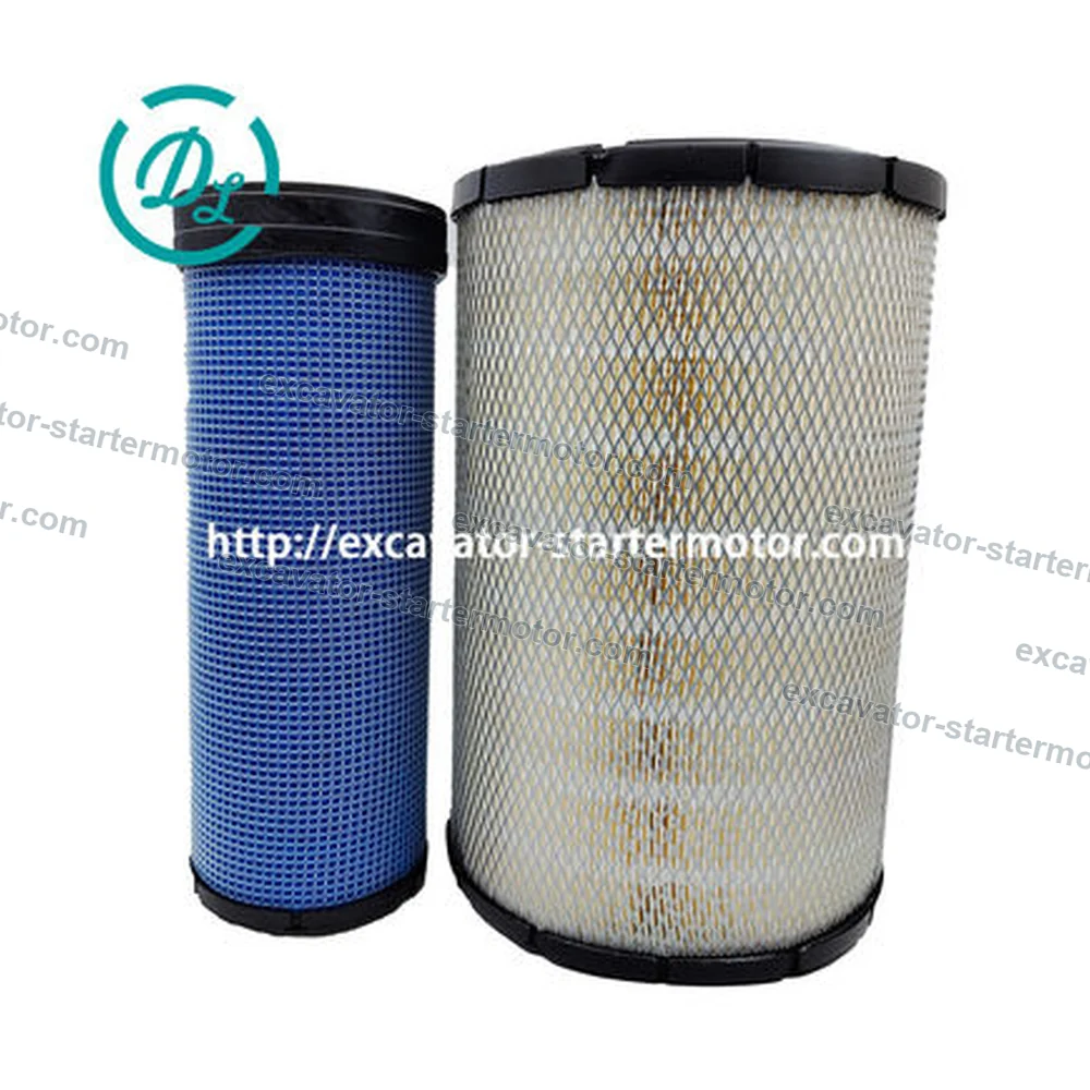 4286128HCS Primary and 4286130HCS Safety Air Filter Set for Hitachi ZX200-3, OEM/reference 4286128HCS, Primary and Safety Engine Air Filter Set, product view 2