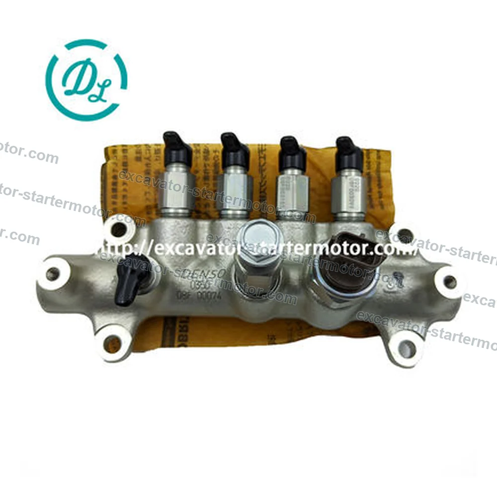 8-97306063-4 Fuel Common Rail Assembly for Isuzu 4HK1 Hitachi ZX200-3 ZX240-3, OEM/reference 8-97306063-4, High-Pressure Fuel Common Rail Assembly