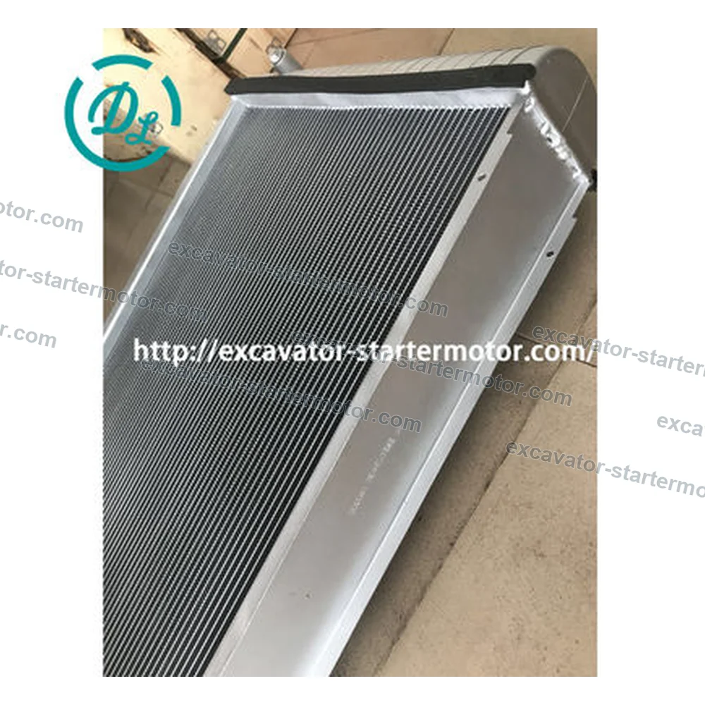 11110705 Radiator for Volvo EC240B and EC290B Excavators, OEM/reference 11110705, Engine-Cooling Radiator, product view 3
