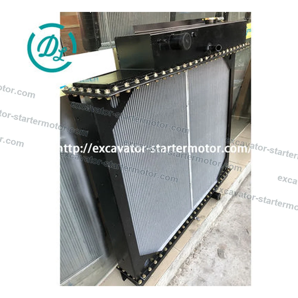 14566120 Radiator for Volvo EC240B and EC240BLC Excavators, OEM/reference 14566120, Engine-Cooling Radiator, product view 2