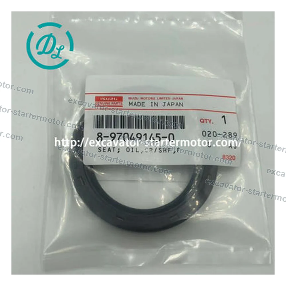 8-97049145-0 8970491450 50x68x9 Front Crankshaft Oil Seal for Isuzu 4JB1 4JG1 4JJ1 4LE1 4LE2, OEM/reference 8-97049145-0, Front Crankshaft Oil Seal, product view 3