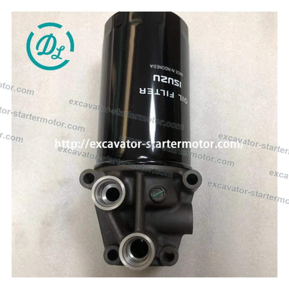 8-97324386-1 8973243861 Oil Filter Assembly for Isuzu 4HK1 Hitachi ZX110 to ZX240, OEM/reference 8-97324386-1, Engine Oil Filter Assembly