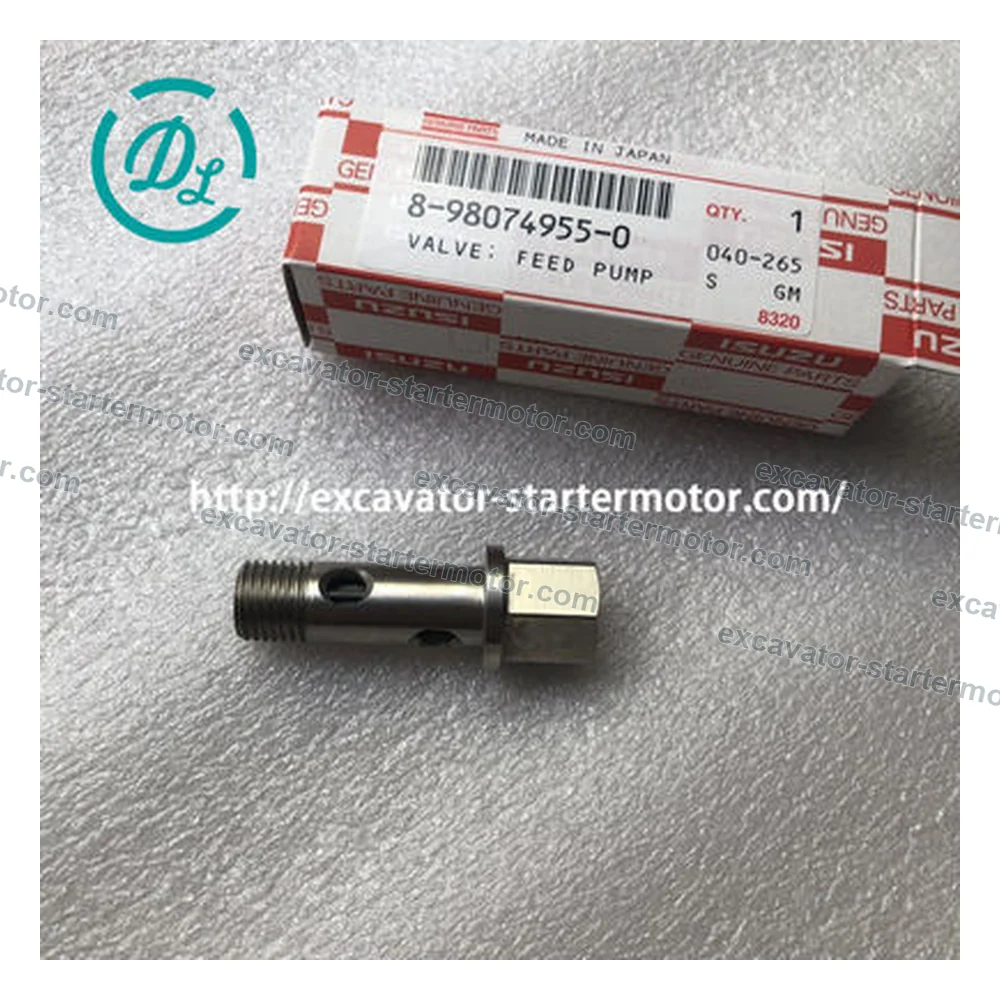 8-98074955-0 Feed Pump Valve for Isuzu 4HK1 6HK1 4LE2, OEM/reference 8-98074955-0, Fuel Feed Pump Valve, product view 4