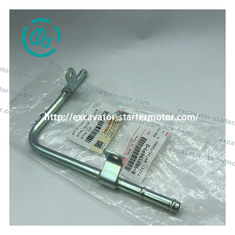 8-98019699-0 8980196990 Turbocharger Water Outlet Pipe for Isuzu 4JJ1 Hitachi ZX110 ZX140 ZX180, OEM/reference 8-98019699-0, Turbocharger Water Outlet Pipe, product view 3