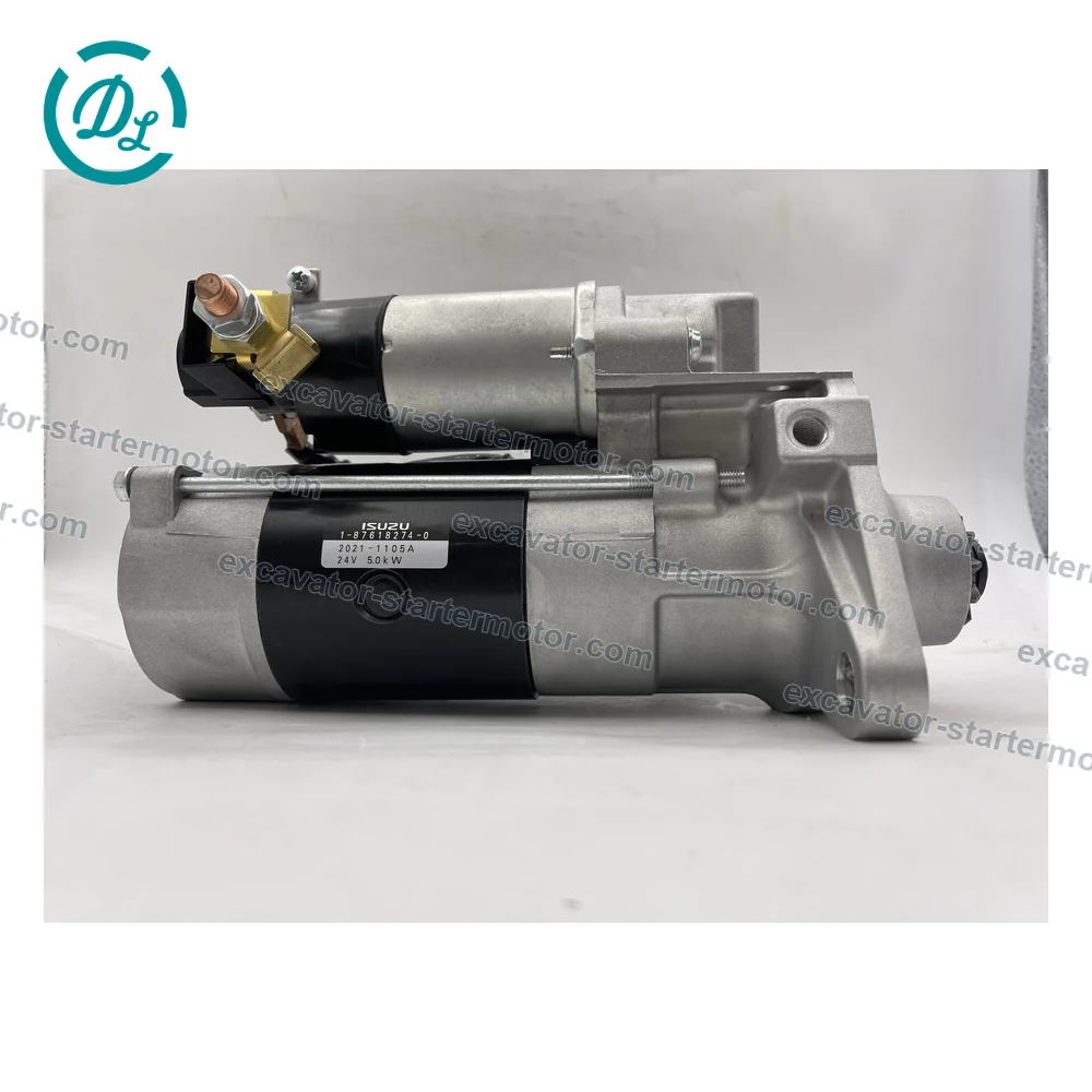 1-87618274-0 8-98141206-1 24V 5.0kW 11T CW Starter Motor for Isuzu 6HK1 Hitachi ZX330, OEM/reference 1-87618274-0, Starter Motor, product view 2