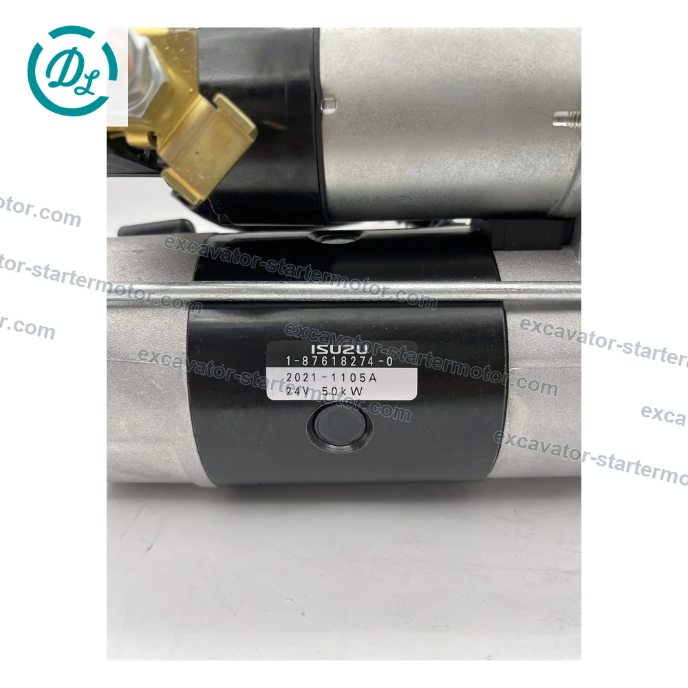 1-87618274-0 8-98141206-1 24V 5.0kW 11T CW Starter Motor for Isuzu 6HK1 Hitachi ZX330, OEM/reference 1-87618274-0, Starter Motor, product view 5