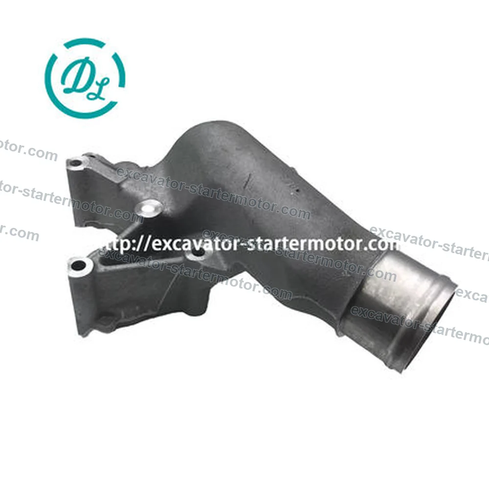 1-13713061-1 1137130611 Thermostat Cover for Isuzu 6WG1, OEM/reference 1-13713061-1, Cast Thermostat Cover / Water-Outlet Housing, product view 2