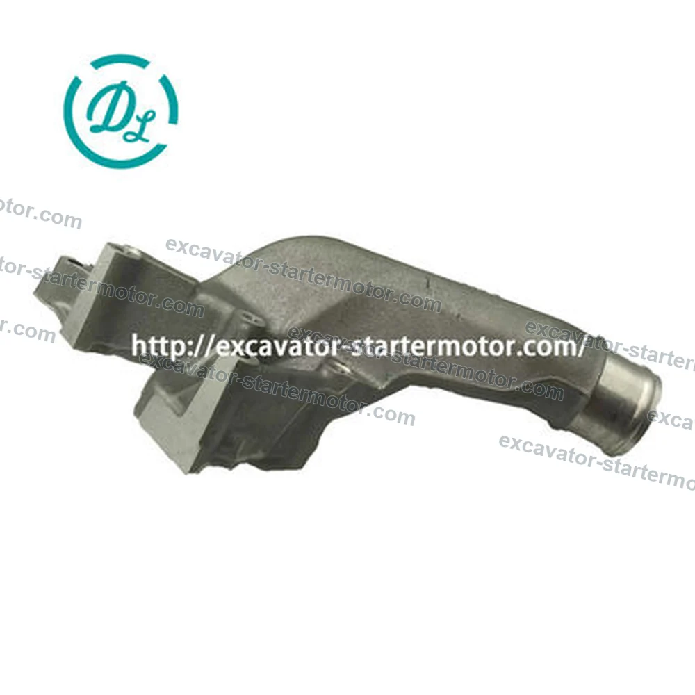 1-13713061-1 1137130611 Thermostat Cover for Isuzu 6WG1, OEM/reference 1-13713061-1, Cast Thermostat Cover / Water-Outlet Housing, product view 4