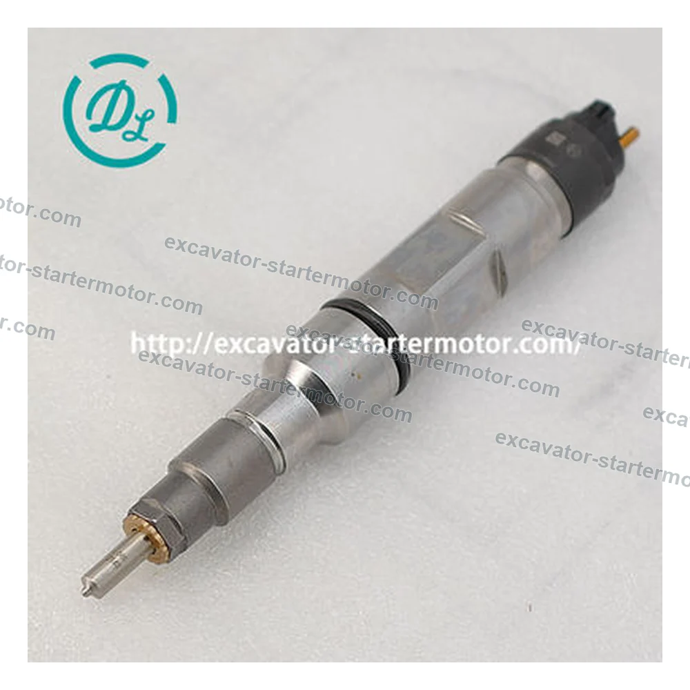 0445120196 / 10490018 Fuel Injector for Liebherr D9508 D9512 R964C R974C, OEM/reference 0445120196, Common-Rail Fuel Injector, product view 3