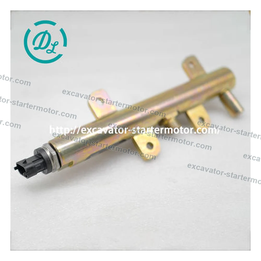 0445224025 3977727 Fuel Rail for Cummins QSB4.5 / ISD4.5, OEM/reference 0445224025, Common-Rail Fuel Rail / Manifold, product view 2