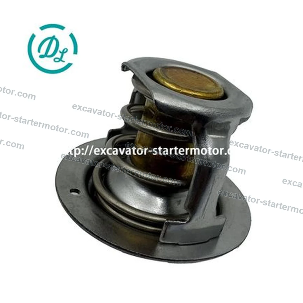 1E401-73012 82C Thermostat Assembly for Kubota 03 Series V1505 V2203, OEM/reference 1E401-73012, 82C Engine Coolant Thermostat, product view 3
