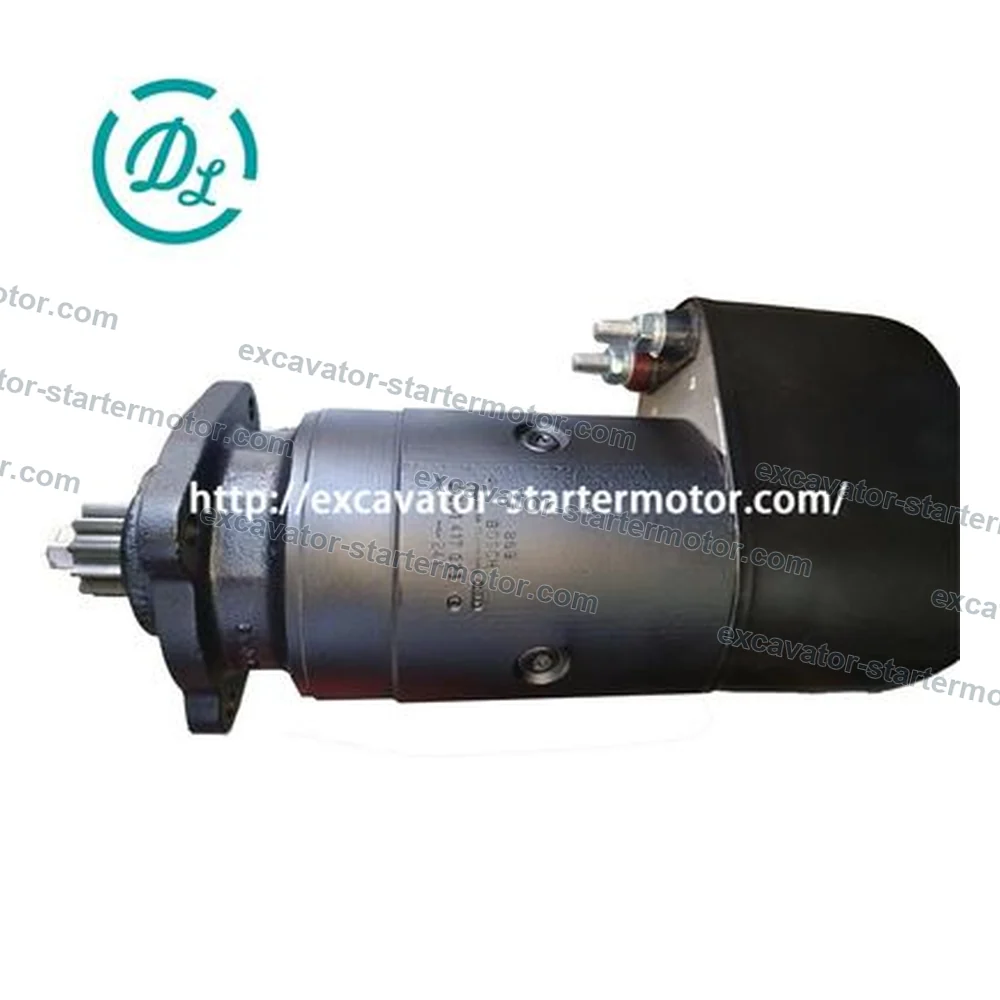 0001417023 24V 6.6kW 11T Starter Motor for Volvo Penta Engines, OEM/reference 0001417023, 24V Heavy-Duty Starter Motor, product view 2