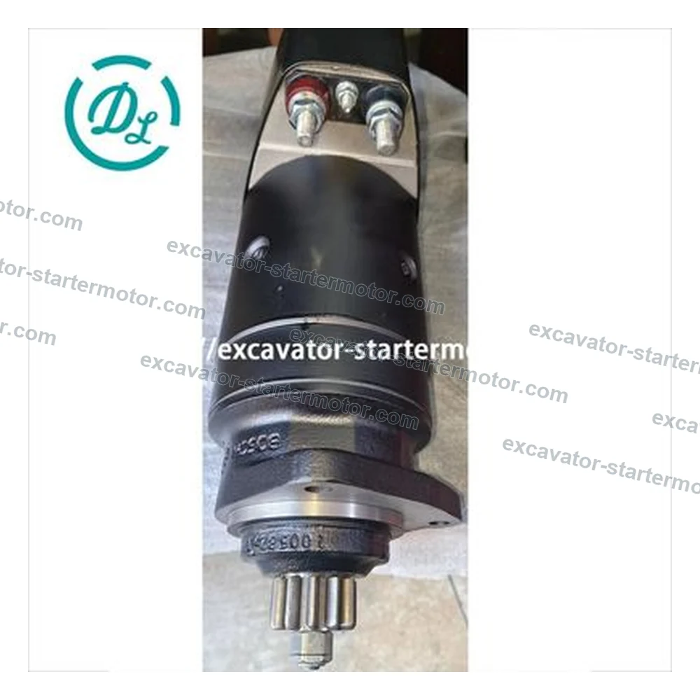 0001417023 24V 6.6kW 11T Starter Motor for Volvo Penta Engines, OEM/reference 0001417023, 24V Heavy-Duty Starter Motor, product view 3