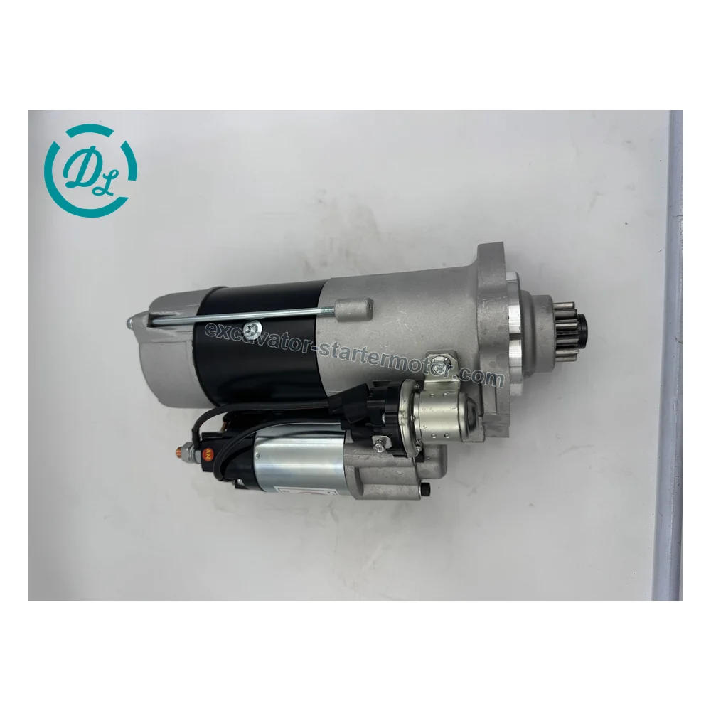 M009T84771 8200436 24V 12T Starter for Mercedes Actros, OEM/reference M009T84771, 24V 12-Tooth SAE 3 Starter Motor, product view 2
