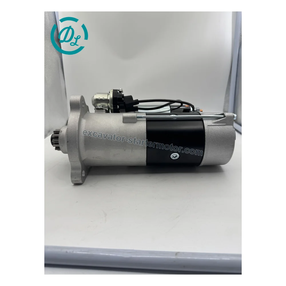 M009T84771 8200436 24V 12T Starter for Mercedes Actros, OEM/reference M009T84771, 24V 12-Tooth SAE 3 Starter Motor, product view 4