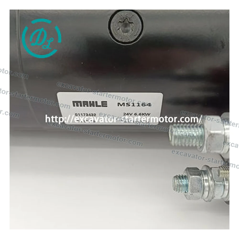 6290051 MS1164 24V 6.6kW 9T Starter Motor for Liebherr D9306T D9308TB, OEM/reference 6290051, 24V Heavy-Duty Starter Motor, product view 3
