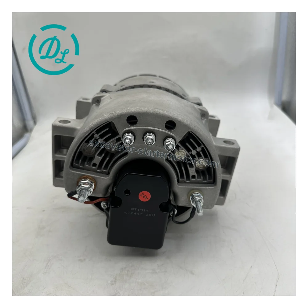 BLP3312 110-816 24V 140A Brushless Alternator for Van Hool Buses, OEM/reference BLP3312, 24V 140A Brushless Pad-Mount Alternator, product view 4