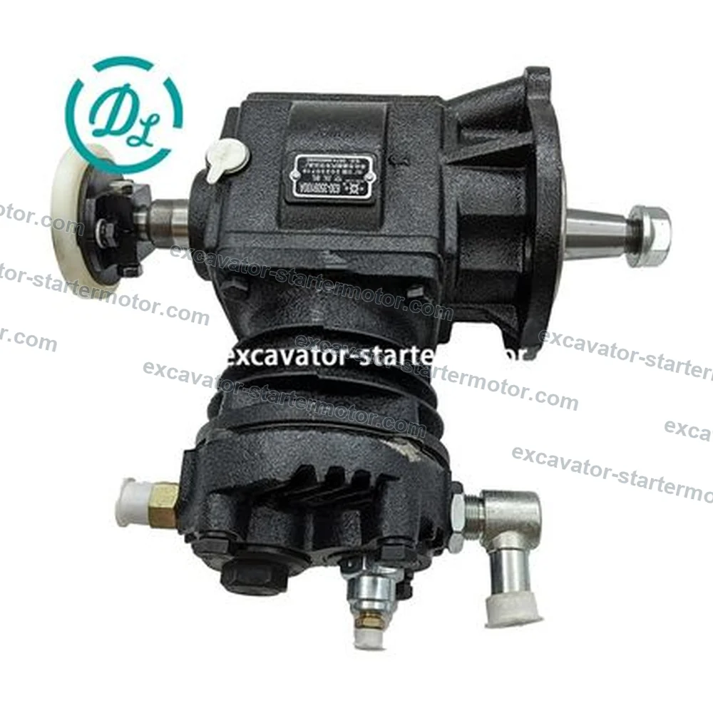 630-3509100A Air Compressor for Yuchai YC6108G YC6B125, OEM/reference 630-3509100A, Engine-Mounted Air Compressor, product view 2