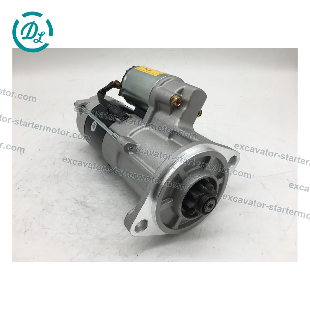 129953-77019 12V 9T Starter Motor for Yanmar 4TNV98 Engine, OEM/reference 129953-77019, Starter Motor, product view 2