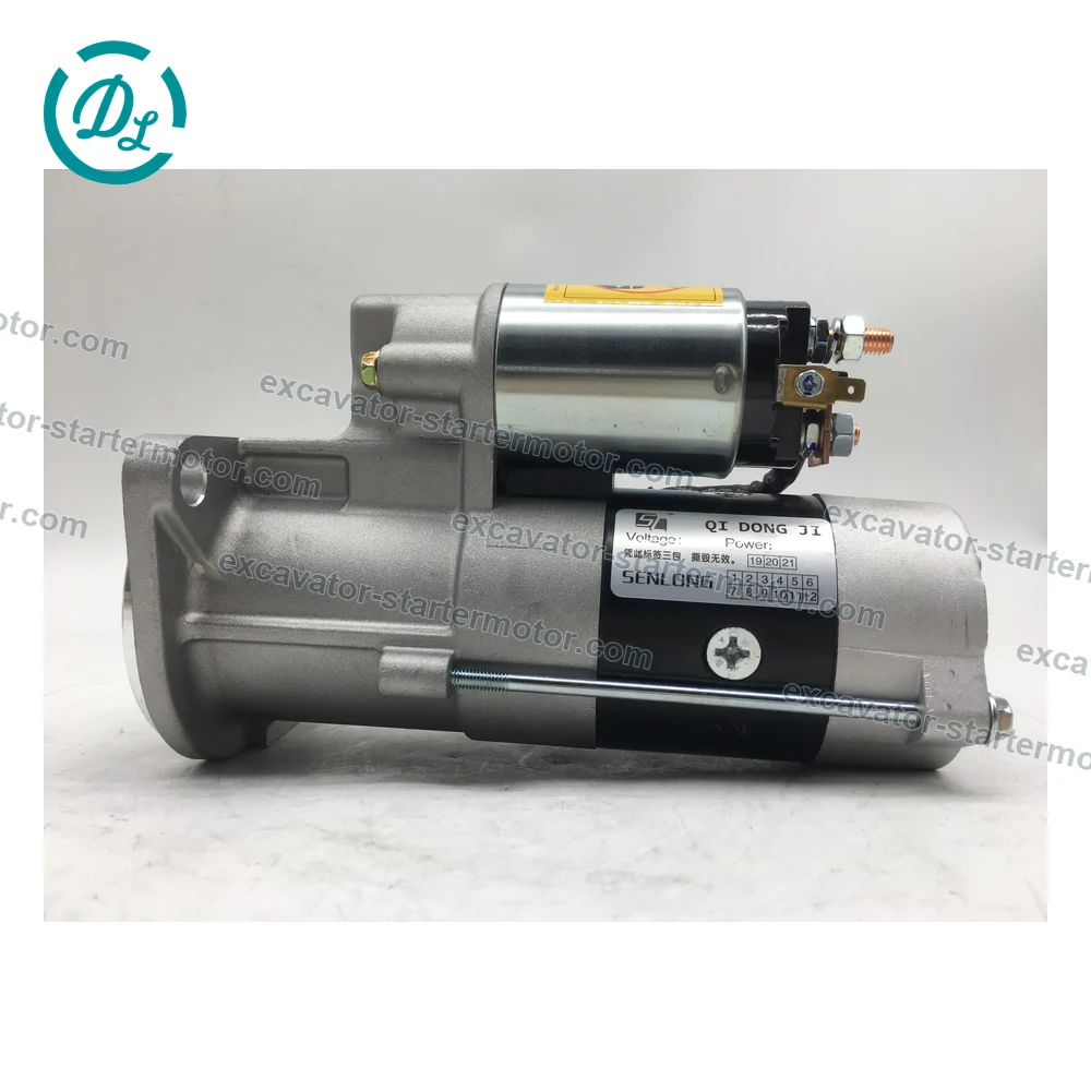 129953-77019 12V 9T Starter Motor for Yanmar 4TNV98 Engine, OEM/reference 129953-77019, Starter Motor, product view 4
