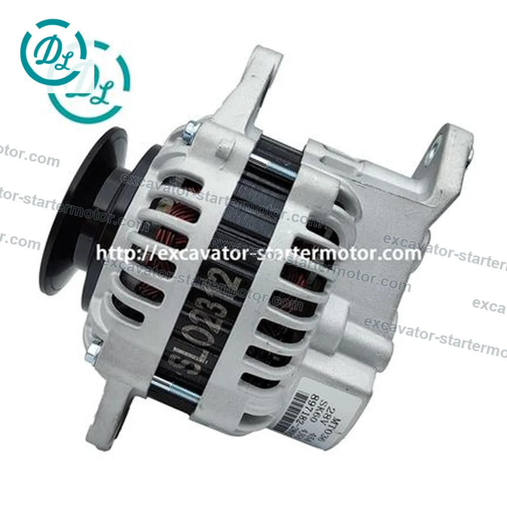 MT036 8-97182289-2 24V 45A Alternator for Isuzu 4JG1 and Kobelco SK60, OEM/reference MT036, High-Output Alternator, product view 8