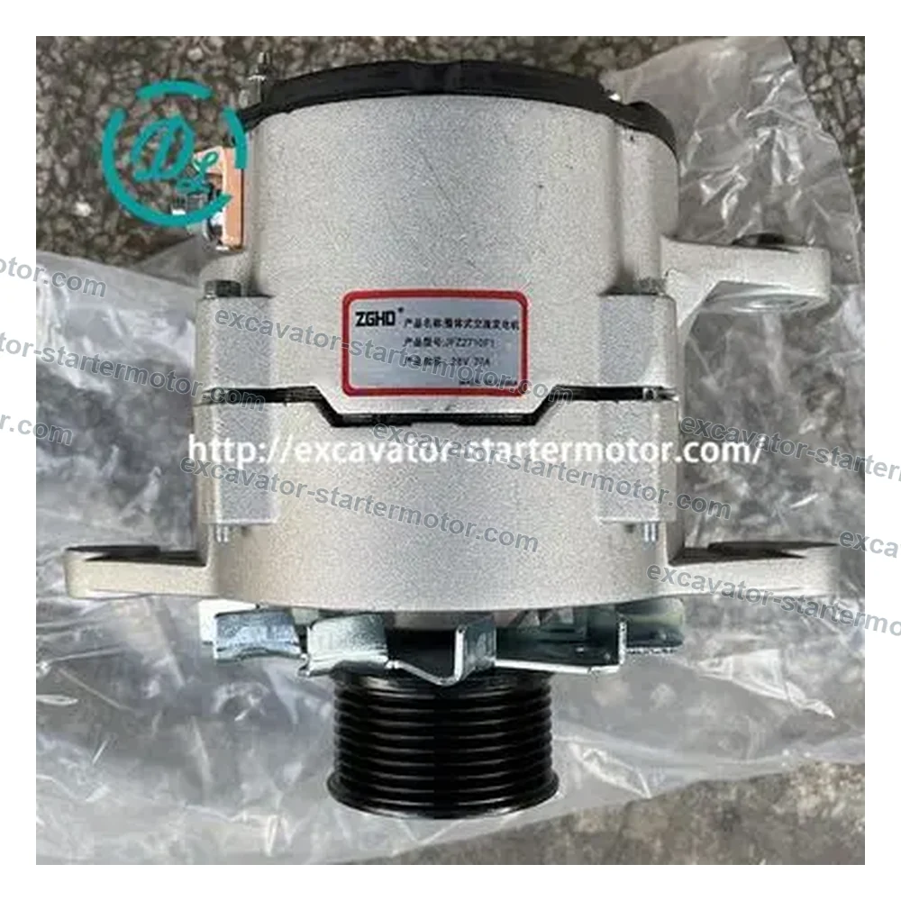 3979372 JFZ2710F1 24V 70A Alternator for Cummins 6CT8.3 QSL8.9, OEM/reference 3979372, 24V 70A 8-Groove Alternator, product view 5
