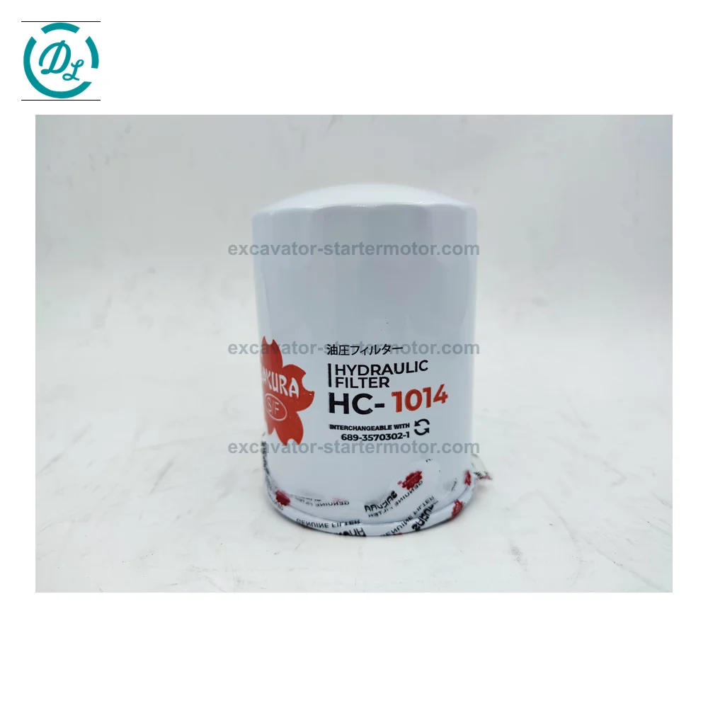 HC-1014 130mm Spin-On Hydraulic Filter Replaces 689-3570302-1 for Kato HD770SE, OEM/reference HC-1014, Spin-On Hydraulic Oil Filter