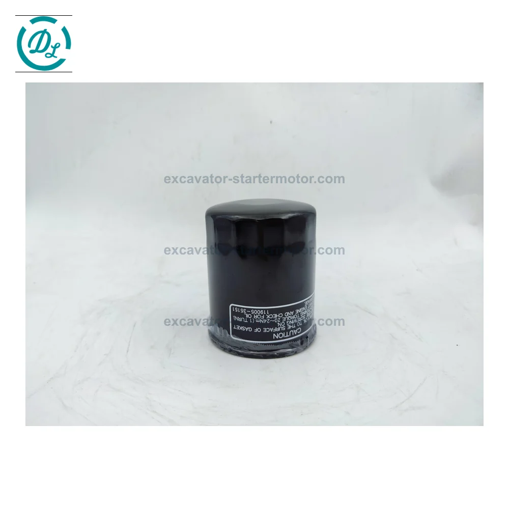119005-35151 D80x100 Engine Oil Filter for Yanmar 4TNV94L 4TNV98T, OEM/reference 119005-35151, D80x100 Spin-On Engine Oil Filter, product view 2