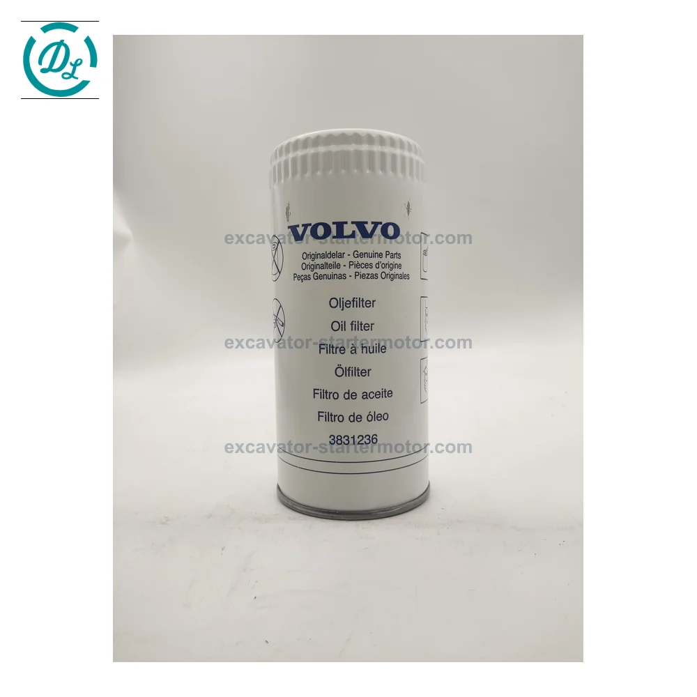 3831236 Engine Oil Filter for Volvo EC140D EC230F and ABG Pavers, OEM/reference 3831236, Spin-On Engine Oil Filter