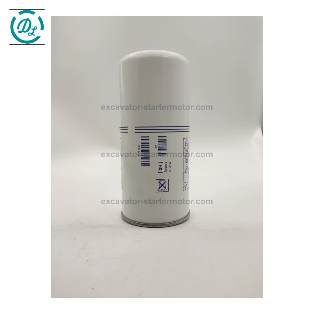 20805349 Fuel Filter for Volvo D6J D8J Engines and EC220E EC300E, OEM/reference 20805349, Spin-On Engine Fuel Filter, product view 3