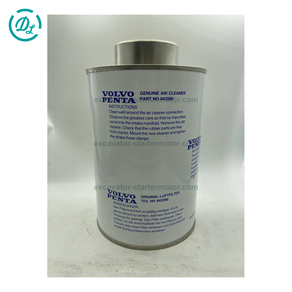 842280 Can-Type Air Cleaner Replaces 821770 for Volvo Penta TAMD102 TAMD122 TAMD162, OEM/reference 842280, Can-Type Engine Air Cleaner