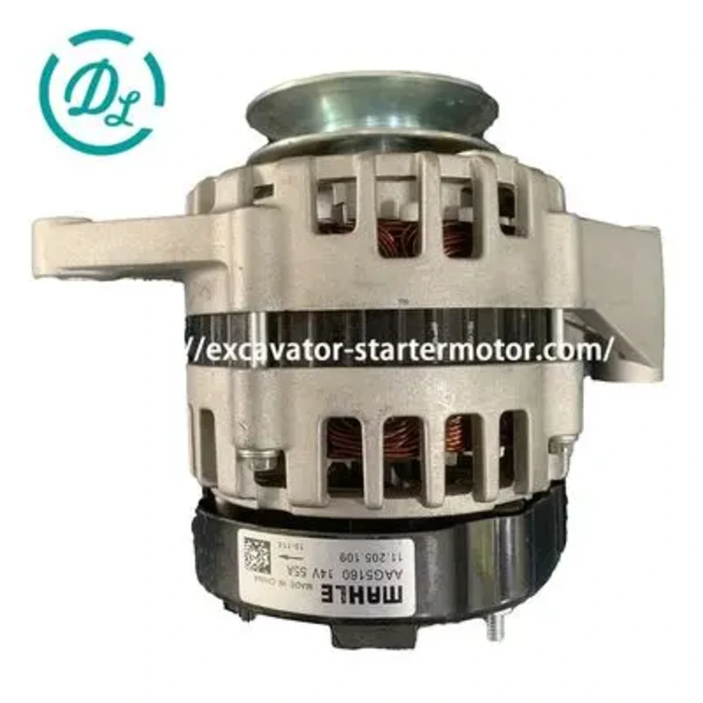 11.205.109 AAG5160 MAHLE 14V 55A Alternator, OEM/reference 11.205.109, MAHLE AAG5160 14V 55A Alternator