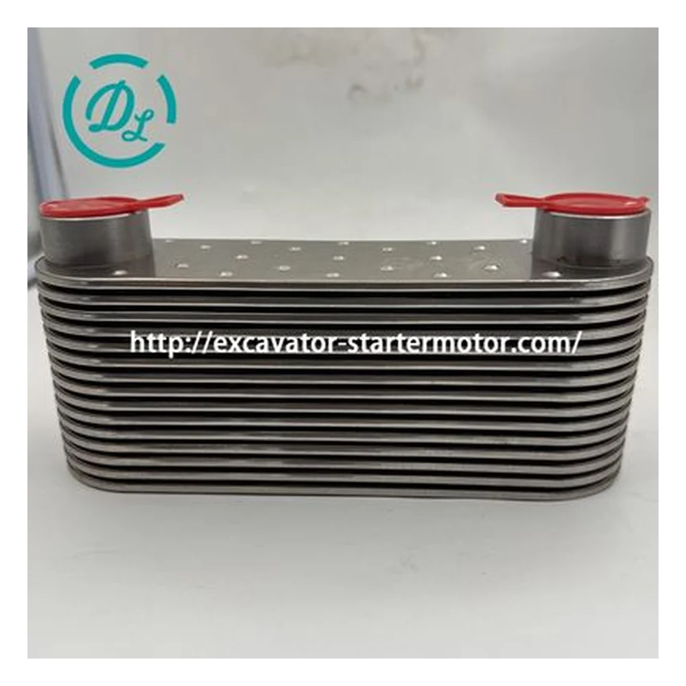 20511773 Engine Oil Cooler for Volvo EC210B EC235C ECR235C, OEM/reference 20511773, Plate-Type Engine Oil Cooler Core, product view 4