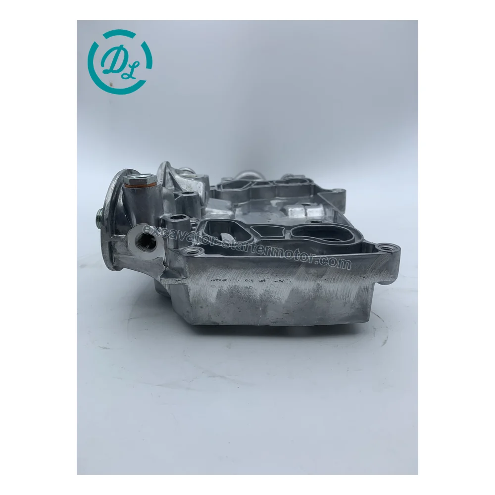 21099784 Oil Cooler Housing for Volvo D6E EC210B EC210C Excavators, OEM/reference 21099784, Engine Oil Cooler Housing, product view 3