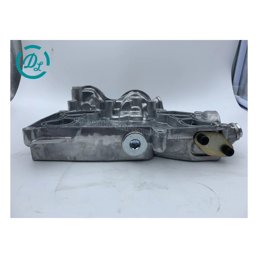 21099784 Oil Cooler Housing for Volvo D6E EC210B EC210C Excavators, OEM/reference 21099784, Engine Oil Cooler Housing, product view 4