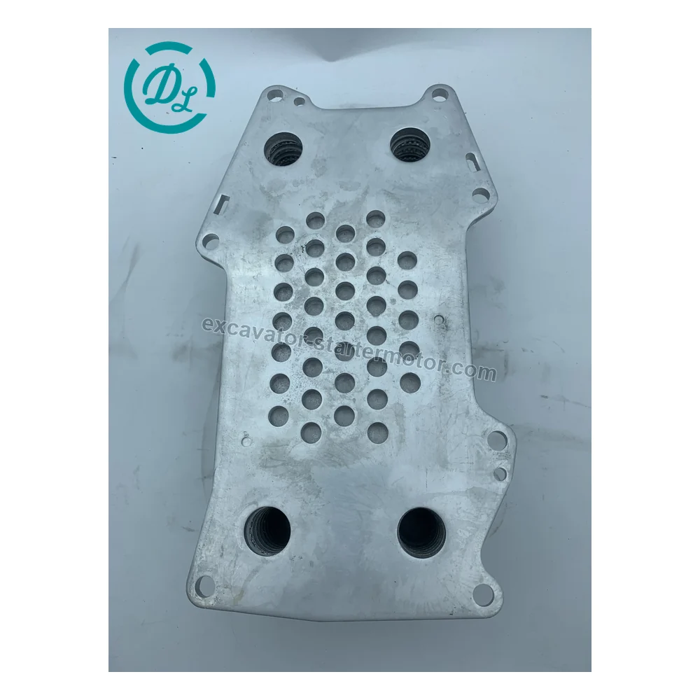 23191319 Oil Cooler Core for Volvo D6E EC210 EC210B Excavators, OEM/reference 23191319, Engine Oil Cooler Core, product view 2