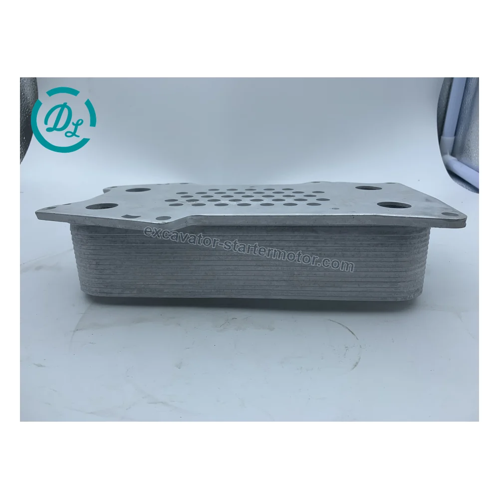23191319 Oil Cooler Core for Volvo D6E EC210 EC210B Excavators, OEM/reference 23191319, Engine Oil Cooler Core, product view 5