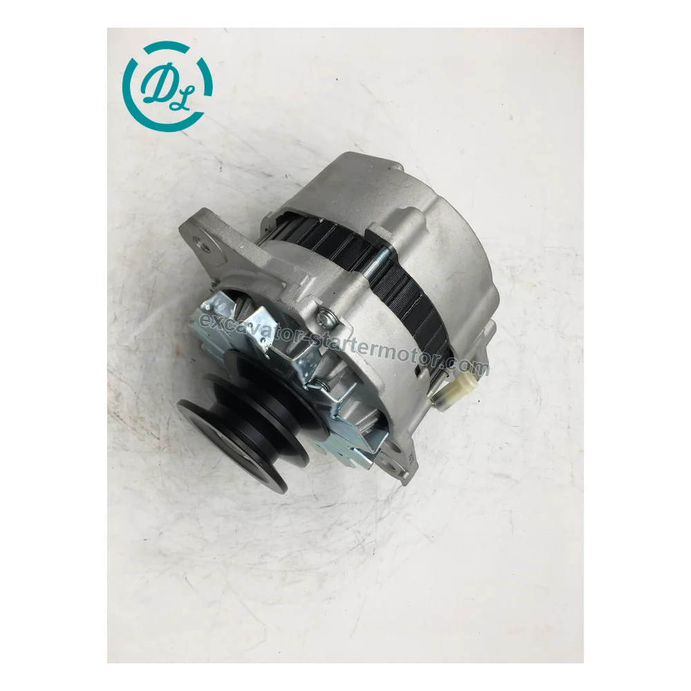 0434345600 A4TU3586 24V 50A Alternator for CAT 3066 and Mitsubishi D06FR, OEM/reference 0434345600, 24V 50A Two-Groove Alternator, product view 2