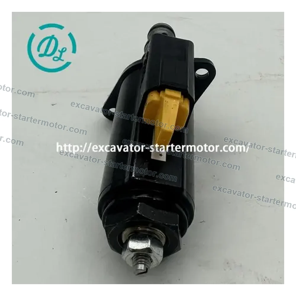 457-9878 24V 3-Way Solenoid Valve for Cat 307C 308C 320D 336D Excavators, OEM/reference 457-9878, 24V Hydraulic Solenoid Valve Assembly, product view 2