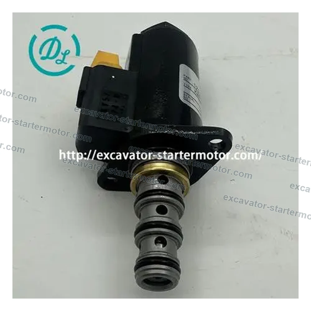 457-9878 24V 3-Way Solenoid Valve for Cat 307C 308C 320D 336D Excavators, OEM/reference 457-9878, 24V Hydraulic Solenoid Valve Assembly, product view 4