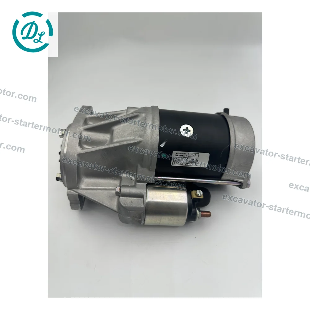 129940-77011 12V 3.0kW 9T Starter Motor for Yanmar 4TNV98 Engines, OEM/reference 129940-77011, Starter Motor, product view 4