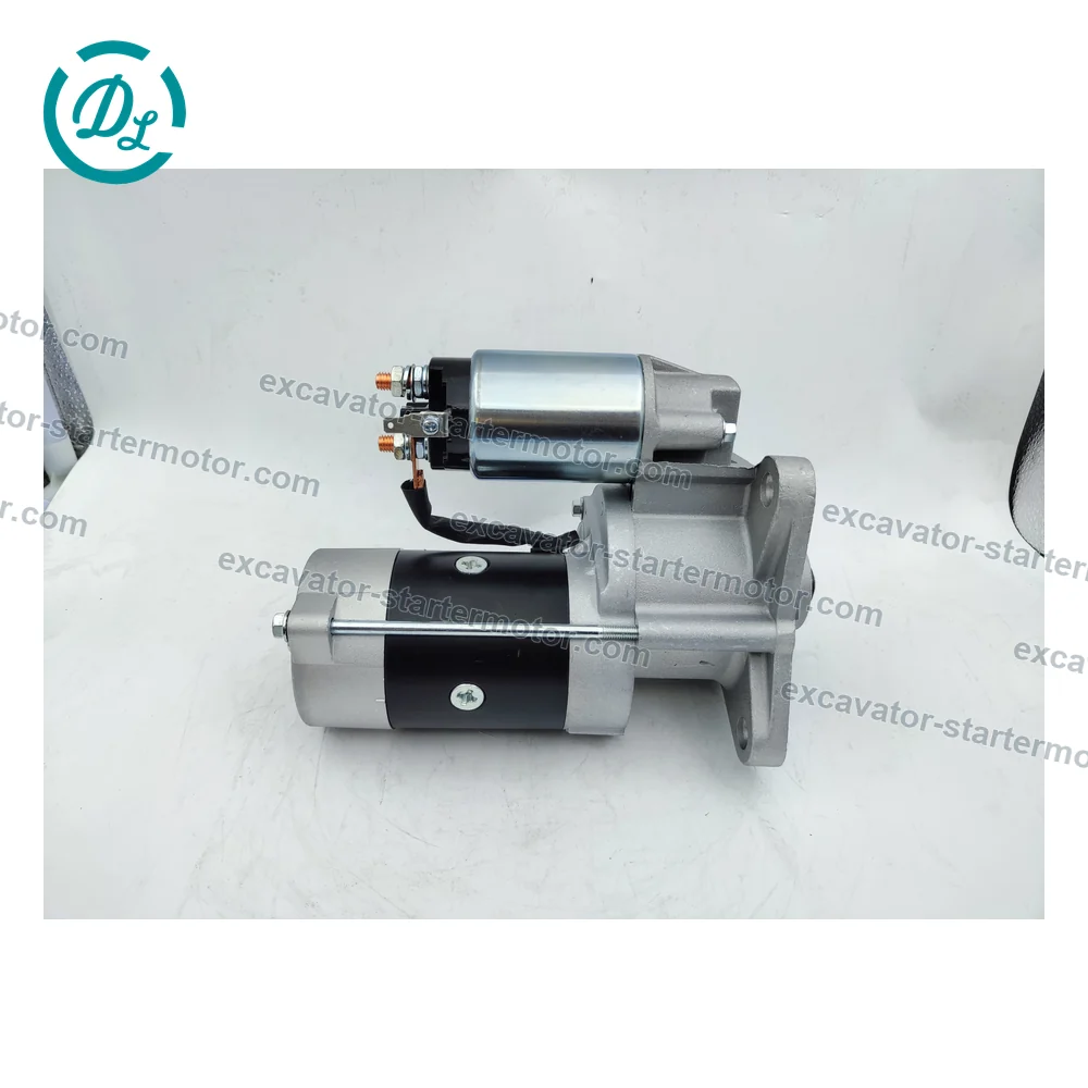 M2T64271 M2T64272 24V 3.2kW 9T Starter Motor for Mitsubishi 4D31 4D32 and CAT E70B, OEM/reference M2T64272, Starter Motor, product view 2