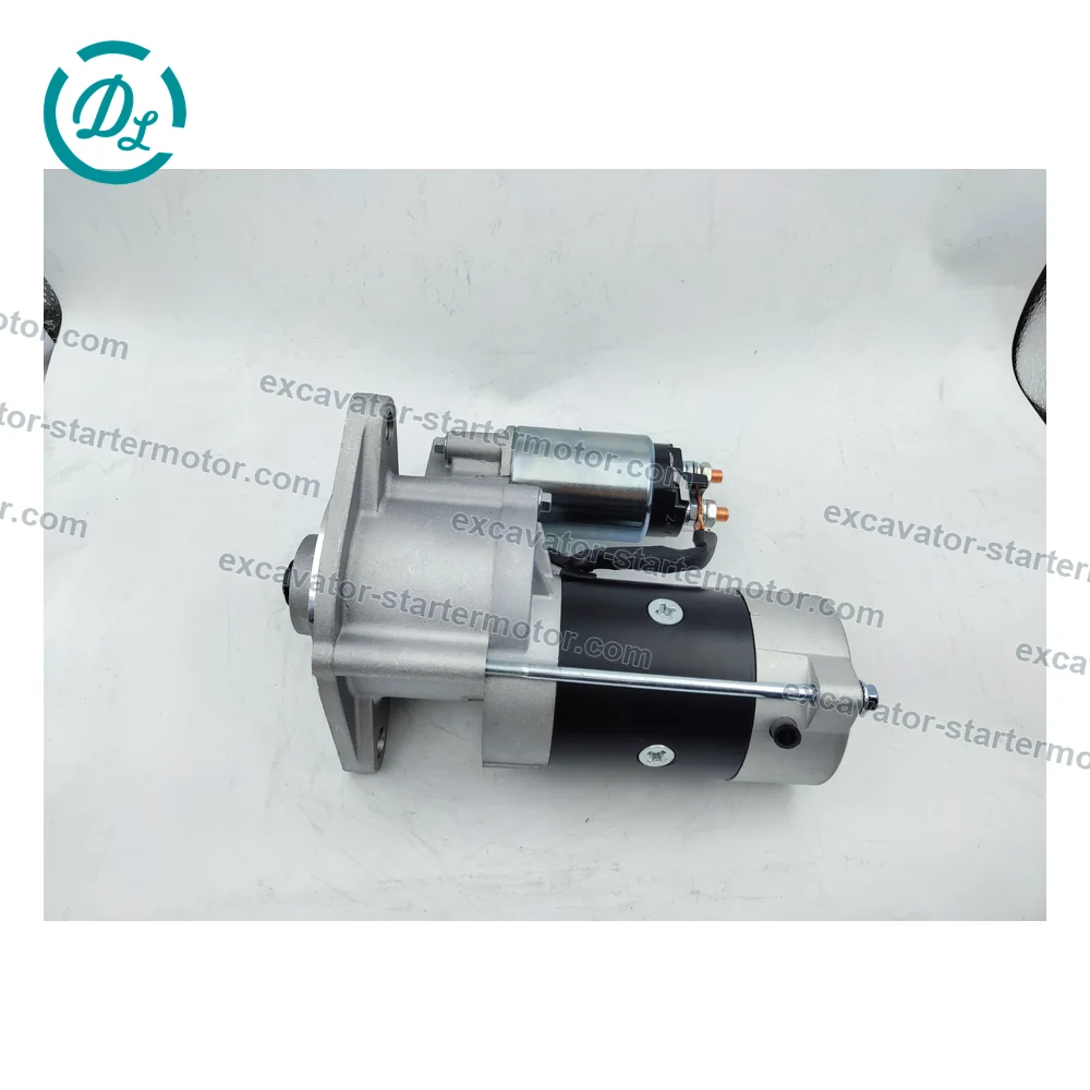 M2T64271 M2T64272 24V 3.2kW 9T Starter Motor for Mitsubishi 4D31 4D32 and CAT E70B, OEM/reference M2T64272, Starter Motor, product view 4