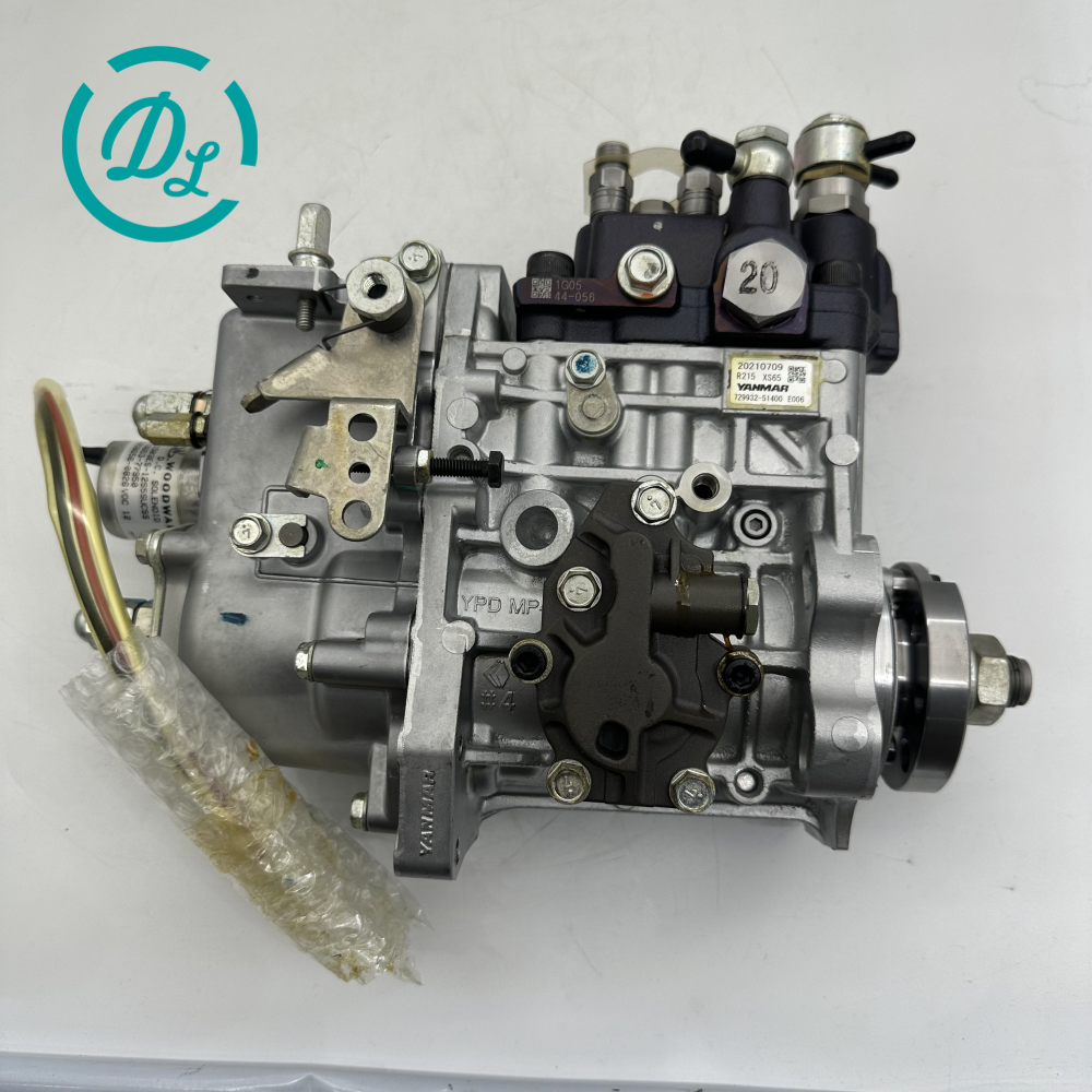 729932-51400 Fuel Injection Pump Assembly for Yanmar 4TNV94 4TNV98, OEM/reference 729932-51400, Four-Cylinder Inline Fuel Injection Pump Assembly
