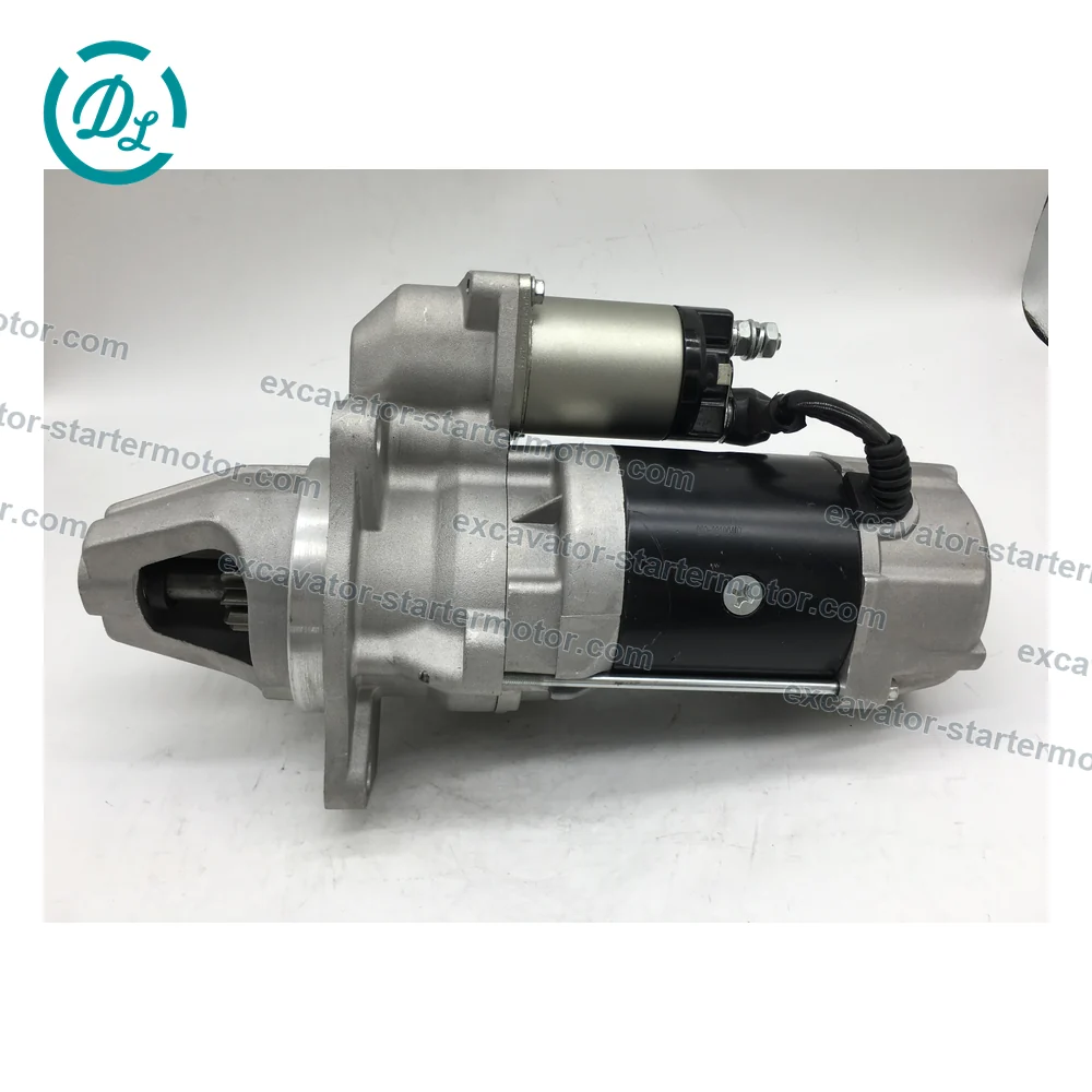 1-81100-217-1 0-23000-6091 24V 11-Tooth Starter for Isuzu 6RB1 Hitachi EX400, OEM/reference 1-81100-217-1, 24V 11-Tooth Starter