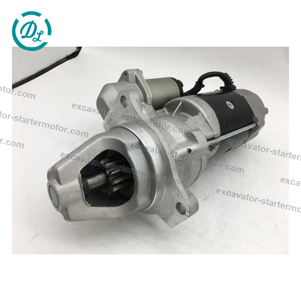1-81100-217-1 0-23000-6091 24V 11-Tooth Starter for Isuzu 6RB1 Hitachi EX400, OEM/reference 1-81100-217-1, 24V 11-Tooth Starter, product view 4
